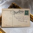 画像3: Postcard　新年祝い　New Year 1909　新年を告げるキノコ時計 (3)