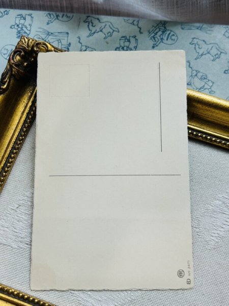 画像4: Postcard アンティークポストカード 女の子を待ち構えるいたずらな男の子 Pauli Ebner (未使用) (4)