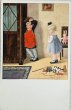 画像1: Postcard　アンティークポストカード　男の子を追い詰める女の子　Pauli Ebner　（未使用） (1)