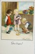 画像1: Postcard　アンティークポストカード　お人形を壊して泣く女の子　Pauli Ebner　（未使用） (1)