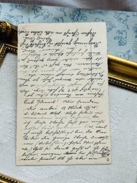 画像4: Postcard　アンティークポストカード　3人の子どもたち　シンバル　お人形　ラッパ　小鳥　Pauli Ebner (4)