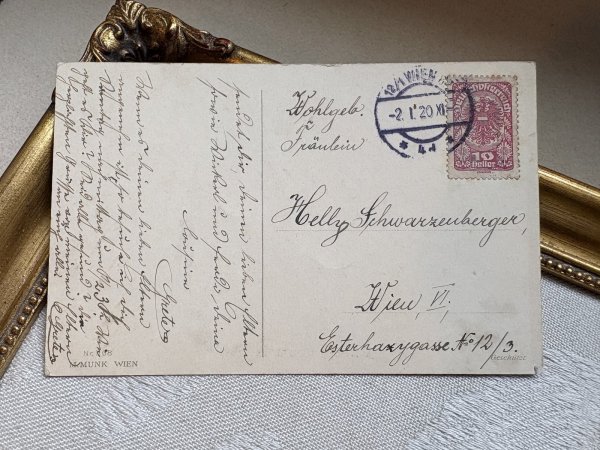 画像4: Postcard　アンティークポストカード　パーティに招かれた子どもたち　Pauli Ebner　オーストリア1920年 (4)