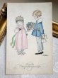 画像2: Postcard　アンティークポストカード　お花のプレゼント　Pauli Ebner　 (2)