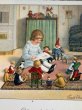画像3: Postcard　アンティークポストカード　お人形さん遊びをする女の子　テディベア　Pauli Ebner　（未使用） (3)