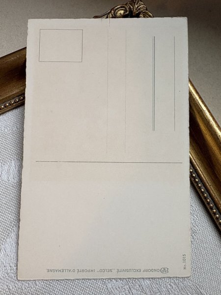 画像4: Postcard　アンティークポストカード　お人形さん遊びをする女の子　テディベア　Pauli Ebner　（未使用） (4)