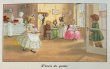 画像1: Postcard　アンティークポストカード　お菓子の時間　ティータイム　カフェ　Pauli Ebner　（未使用） (1)