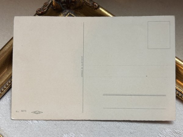 画像3: Postcard　アンティークポストカード　お菓子の時間　ティータイム　カフェ　Pauli Ebner　（未使用） (3)
