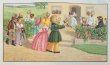 画像1: Postcard　アンティークポストカード　ガーデンパーティ　ティータイム　　Pauli Ebner　オランダ1937年 (1)