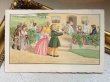 画像2: Postcard　アンティークポストカード　ガーデンパーティ　ティータイム　　Pauli Ebner　オランダ1937年 (2)