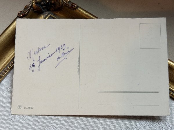 画像3: Postcard　アンティークポストカード　香水屋さん　パフュームショップ　Pauli Ebner　1939年 (3)
