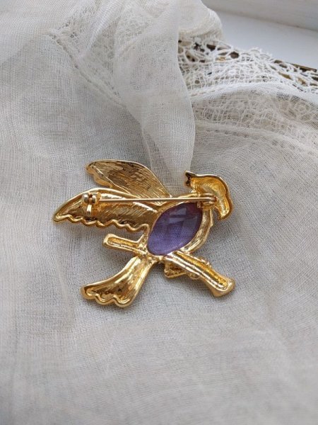 画像5: Vintage Brooch ビンテージブローチ オウム (5)