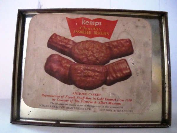 画像3: Vintage Tin イギリス ヨーロピアン絵画風の缶  (3)