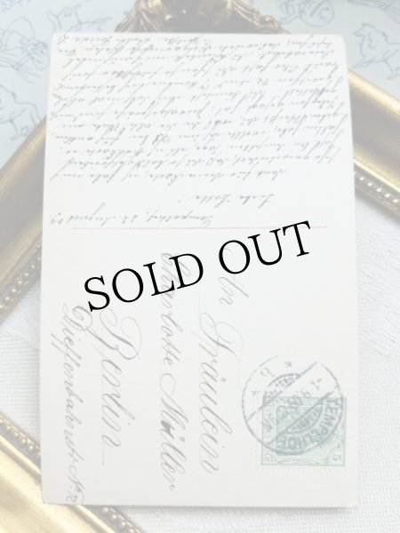 画像3: Postcard    アンティークポストカード　お花と女の子　写真　 Grete Reinwald  ドイツ1909年 (3)