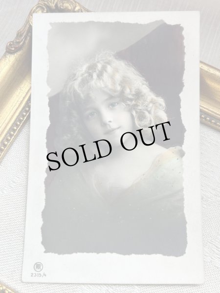 画像2: Postcard    アンティークポストカード　女の子　写真　 Grete Reinwald ベルギー1912年 (2)