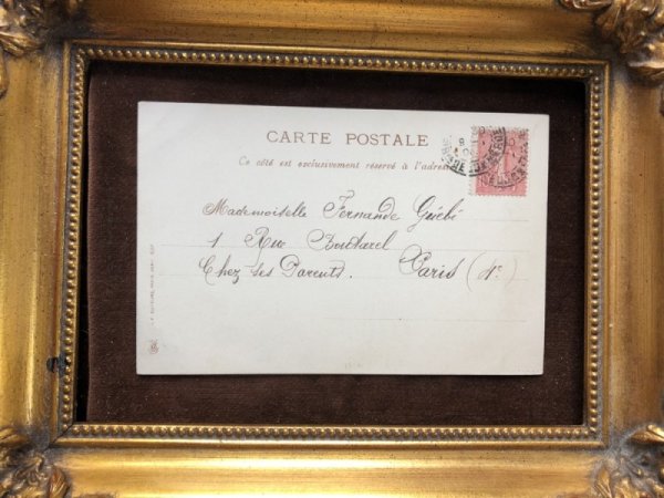 画像5: Postcard　挨拶をする小鳥さん　フランス1902年 (5)