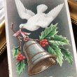 画像1: Postcard　クリスマス　ベルを運ぶ白鳩　ホーリー　E.Clapsaddle (1)