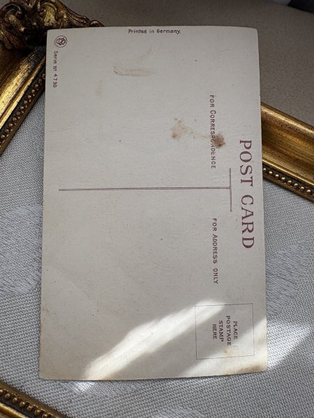 画像4: Postcard　アンティークポストカード　イースター 　ニワトリとヒヨコ　アカツメクサ　四つ葉　（未使用） (4)