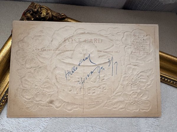 画像5: Postcard　アンティークポストカード　イースター 　バスケットの中のヒヨコ　 (5)