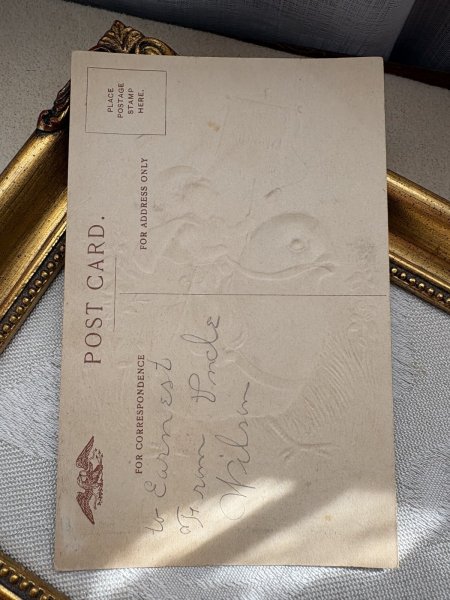 画像3: Postcard　アンティークポストカード　イースター 　ヒヨコに乗る騎士　 (3)