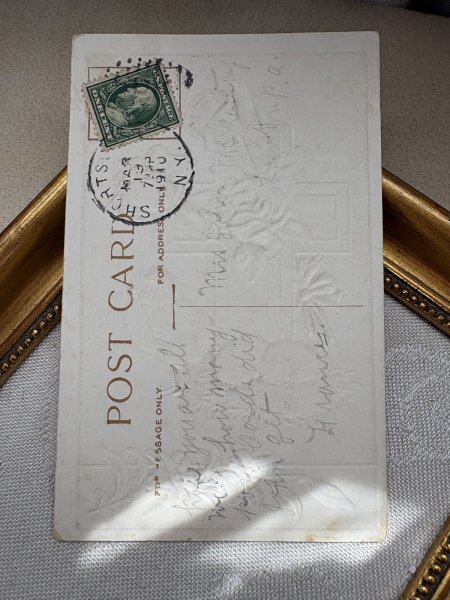 画像3: Postcard　アンティークポストカード　イースター 　ヒヨコと薔薇のお花 (3)