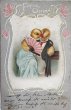 画像1: Postcard　アンティークポストカード　イースター　恋する若鶏たち　ドイツ1908年 (1)