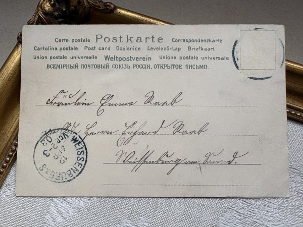 画像3: Postcard 　アンティークポストカード   イースター　牧場の羊　1903年　ドイツ (3)