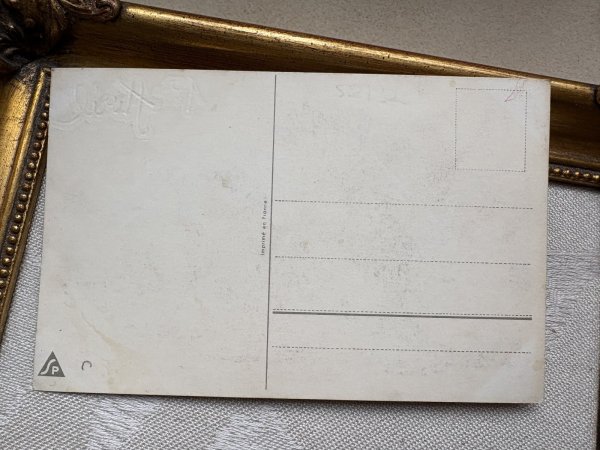 画像3: Postcard 　アンティークポストカード  　お出かけをする魚たち　エイプリルフール　4月の魚　（未使用） (3)