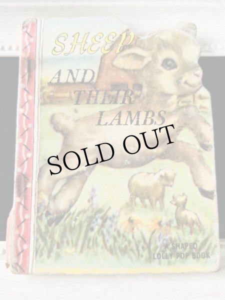 画像1: VIntage Book　小さなミニ絵本　SHEEP AND THEIR LAMBS　羊と子羊 (1)