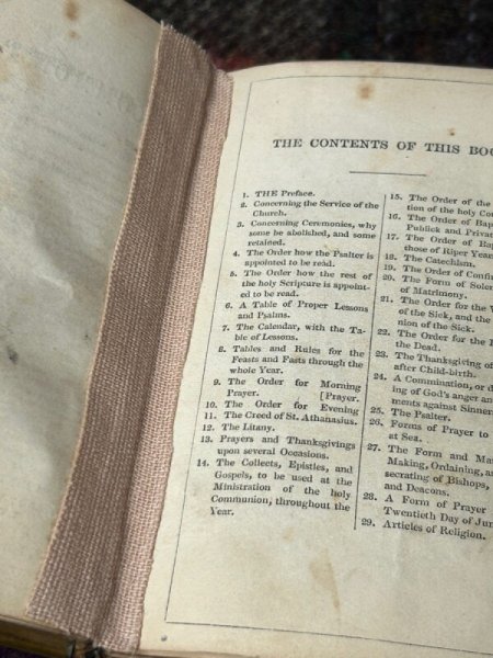 画像12: VIntage Book　アンティーク　イギリス　祈祷書 The Book of Common Prayer　押し花入り 　オックスフォード大学 (12)
