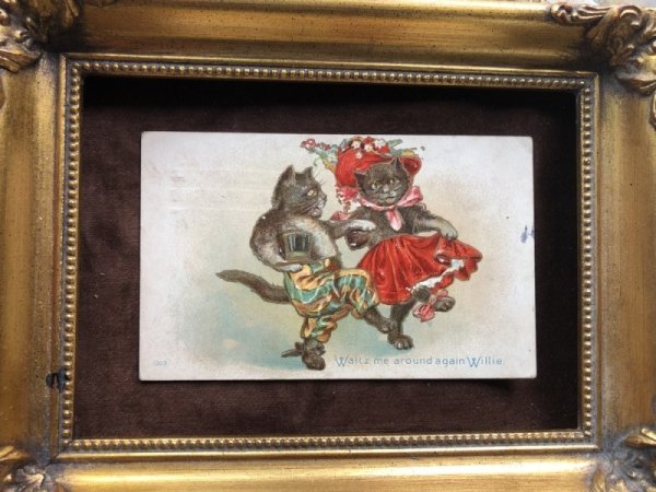 画像3: Postcard ワルツを踊る猫たち ダンス  (3)