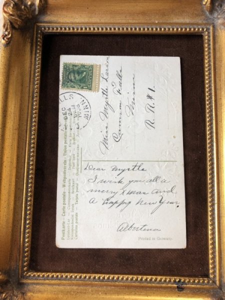 画像3: Postcard New Year ボウリング遊ぶをする豚さん アメリカ1908年 (3)