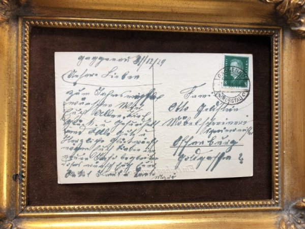 画像3: Postcard New Year 煙突掃除婦と子豚 1929年 (3)