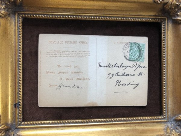 画像3: Postcard 救助を待つダックスフンド犬と猫 イギリス1906年 パネルカード (3)