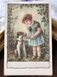 画像2: Postcard　ワイヤーフォックステリア犬と女の子　ベルギー (2)