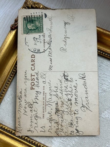 画像5: Postcard   アンティークポストカード 子豚を抱く猫 Tom,Tom the Piper's son マザーグース G.L.Barnes (5)