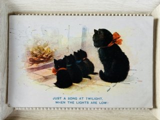 猫に蝶 6 | おちょぴ ｜インテリア絵画 アートの専門通販