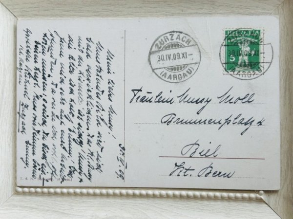 画像3: Postcard  　アンティークポストカード　子猫達の手芸教室　編み物　刺繍　A.Thiele (3)