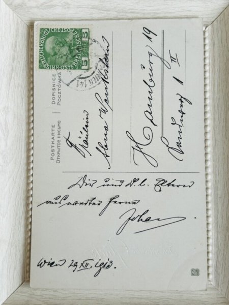 画像3: Postcard　アンティークポストカード　新年　New Year　ダックスフンド犬 (3)