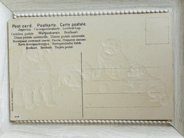 画像3: Postcard  　アンティークポストカード　ボールで遊ぶ犬たち　Helena Maguire　（未使用） (3)