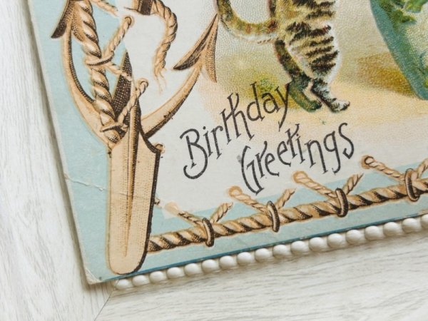 画像3: Postcard  　アンティークポストカード　日本の陶器と猫たち　キジトラ　白黒　Helena Maguire　 (3)