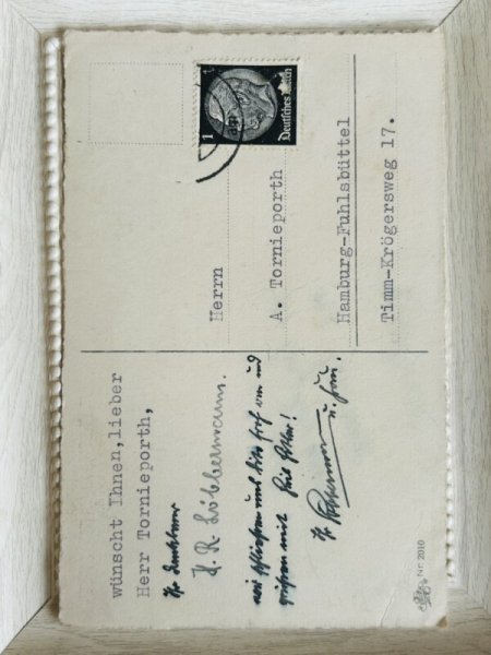 画像4: Postcard　アンティークポストカード　イースター 　卵を売るウサギと買い物に来たニワトリ (4)