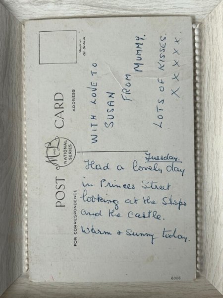 画像3: Postcard   アンティークポストカード Good Luck 籠の中の黒猫 イギリス (3)