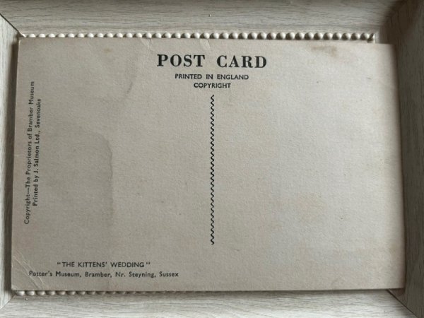 画像5: Postcard　アンティークポストカード　猫の結婚式　人形　イギリス　Potter's Museum Bramber （未使用） (5)