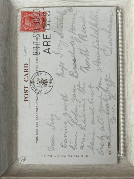 画像2: Postcard  　アンティークポストカード　Good Luck　黒猫　イギリス1926年 (2)