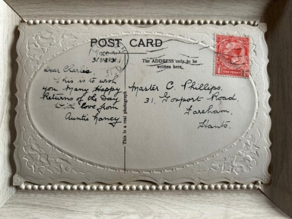 画像2: Postcard   アンティークポストカード テリア犬子犬たち イギリス 写真 (2)