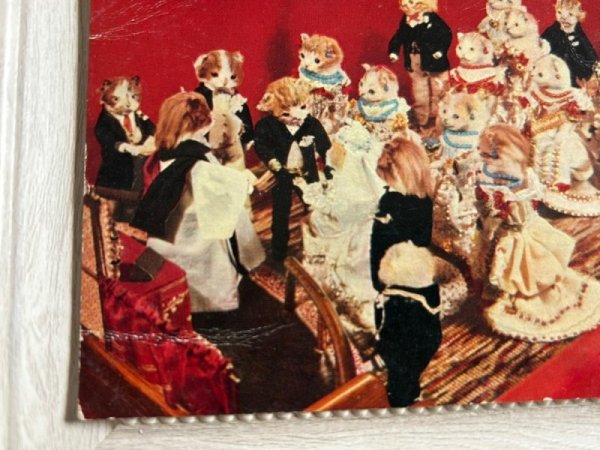 画像3: Postcard　アンティークポストカード　猫の結婚式　人形　イギリス　Potter's Museum Bramber （未使用） (3)