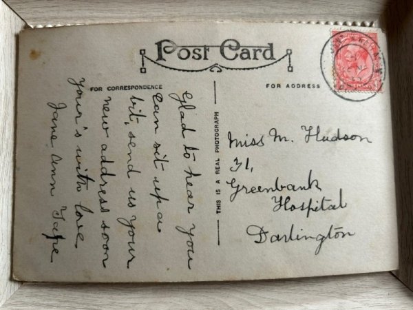 画像2: Postcard　アンティークポストカード　犬のウエイターさんと猫のお客さん　カフェ　写真 (2)