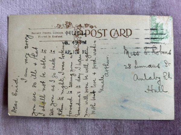 画像2: Postcard　アンティークポストカード　長毛の猫　写真　イギリス (2)