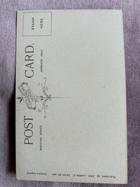 画像2: Postcard　アンティークポストカード　お皿の上の猫　（未使用） (2)