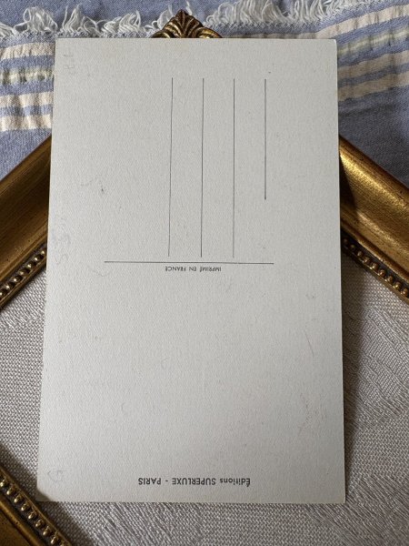 画像3: Postcard　アンティークポストカード　犬のお客様　猫の美容師・ネイリスト　フランス　Luce Andre （未使用） (3)